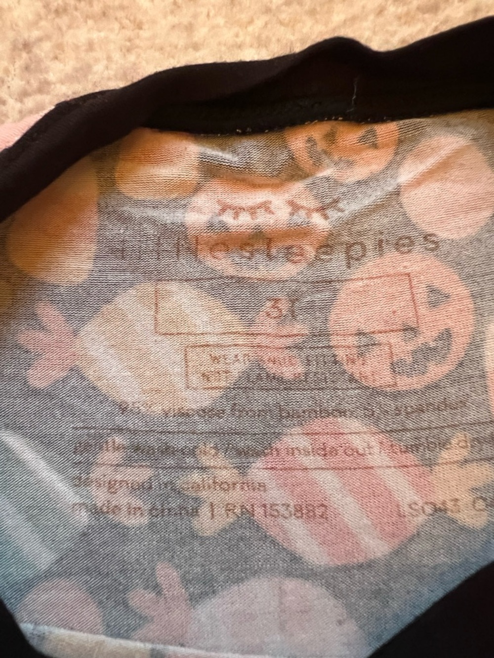 Little Sleepies Halloween Spooky Sweets Bamboo Two-Piece LS Pajamas (3T) - Picture 6 of 7